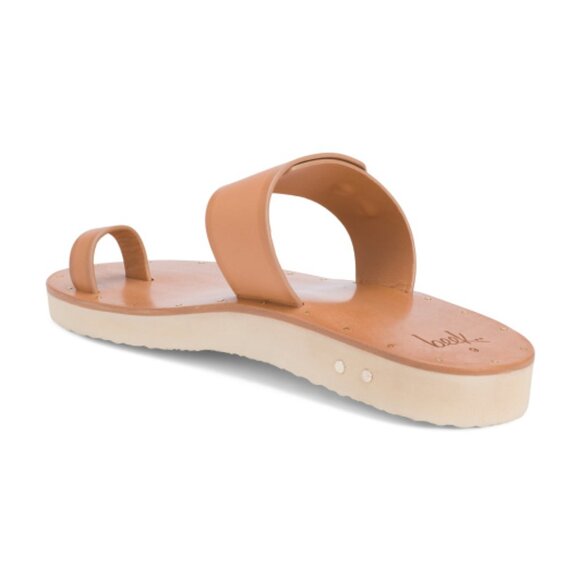 NEW BEEK Leather Whistler Toe Ring Sandals honey for women 254 6M8T - Picture 6 of 6